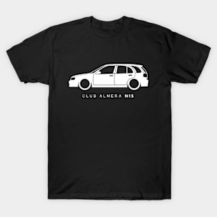 Club Almera N15 Hatchback 5 Door Fan Art, Gift for him, Nissan Lover Gift, Nissan Fan Gift T-Shirt